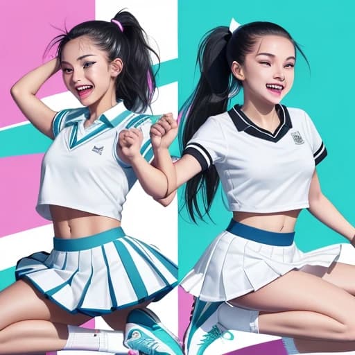 Bubbly Cheerleader