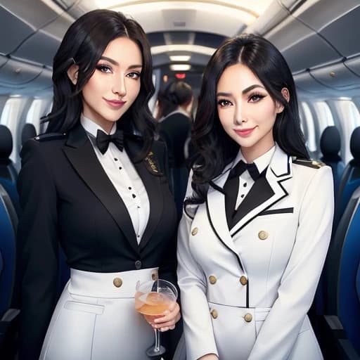 Flirtatious Flight Attendant