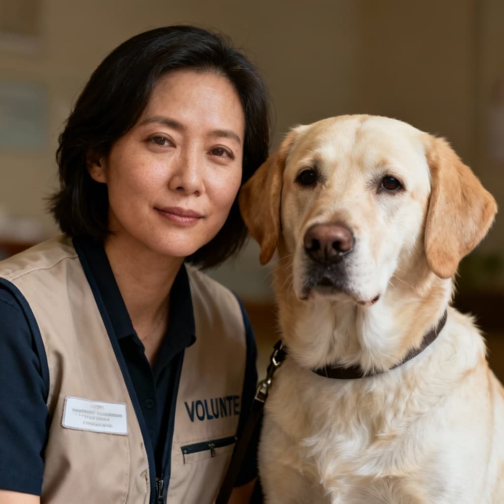 Gentle Therapy Dog Handler